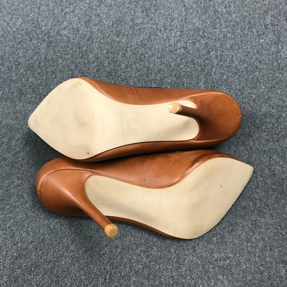 Steven by Steve Madden Aftrdark Brown Leather Stiletto Pumps High Heels Sz 8.5 - Picture 8 of 10